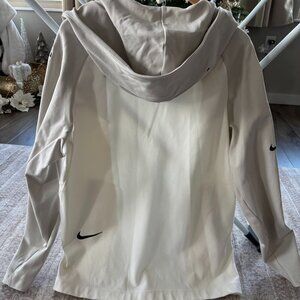 Nike Men's Full Zip, Hooded, Jacket-Colorblock Cream Tan